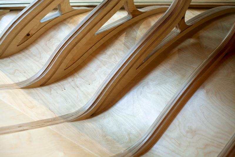 Illustration for article titled Bendy Wooden Room Snaps Together Like Tetris, Takes Over House